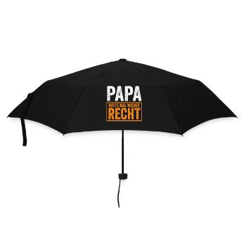 Vater Vatertag Papa - Regenschirm (klein) - Schwarz - Vorne