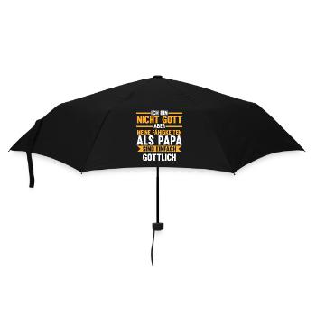 Vater Vatertag Papa - Regenschirm (klein) - Schwarz - Vorne