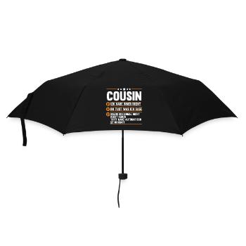 Cousin - Regenschirm (klein) - Schwarz - Vorne