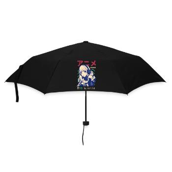 Japan Japanese Manga Girl Game Gaming Gamergirl - Umbrella (small) - black - Front