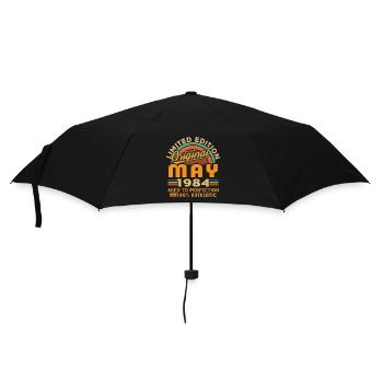 May 1984 Vintage Born in May 1984 Anniversary - Umbrella (small) - black - Front