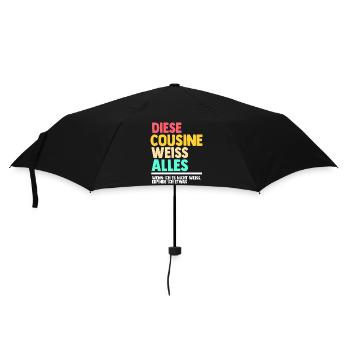 Cousinee - Regenschirm (klein) - Schwarz - Vorne