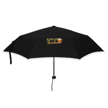Blood type Bourbon Cocktail Bartender - Umbrella (small) - black - Front