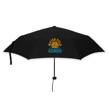 Wasserball Papa Vatertag Sport Fan Spieler Trainer - Regenschirm (klein) - Schwarz - Vorne