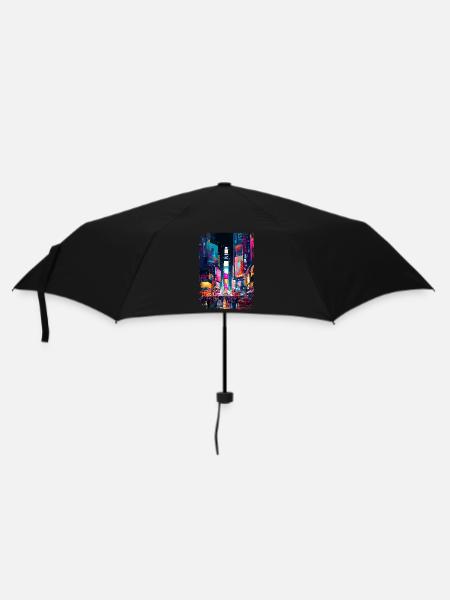 New York - Regenschirm (klein) - Schwarz