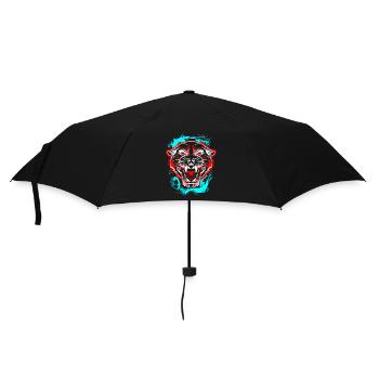 L.Gor Tiger - Regenschirm (klein) - Schwarz - Vorne