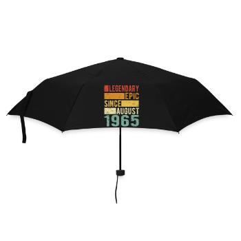 Date de naissance: Août 1965 Épopée légendaire - Parapluie standard - noir - Devant