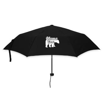 Mama Bär - Regenschirm (klein) - Schwarz - Vorne