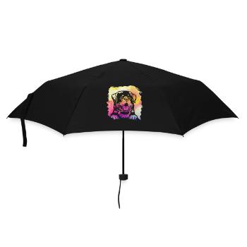 Rottweiler Retro - Regenschirm (klein) - Schwarz - Vorne