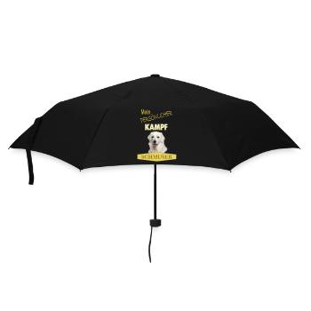 Mein persönlicher Kampfschmuser - Kuvasz - Regenschirm (klein) - Schwarz - Vorne
