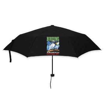 Funny Birding Humor - Umbrella (small) - black - Front