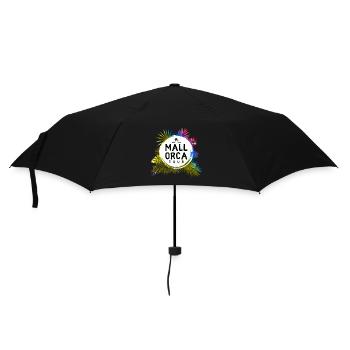 Mallorca Tour Travel Bunt - Regenschirm (klein) - Schwarz - Vorne