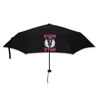 Born To Be A Rock Star Girl Guitar - Umbrella (small) - black - Front