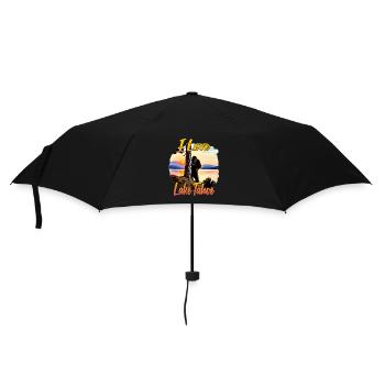I love Lake Tahoe - Umbrella (small) - black - Front