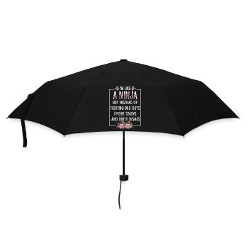 Like A Ninja Housewife - Umbrella (small) - black - Front