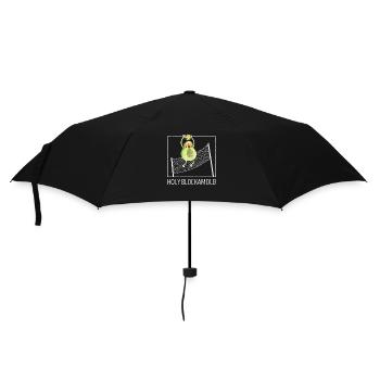 Heilige Blockamole Volleyball Lustig Sport Trainer - Regenschirm (klein) - Schwarz - Vorne