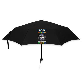 100 School Days School Kids Student Gift - Umbrella (small) - black - Front