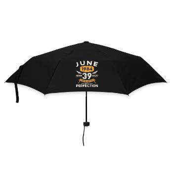 39e anniversaire Homme Juin Né en 1984 Légendaire - Parapluie standard - noir - Devant