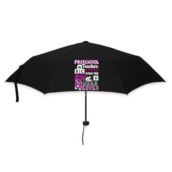 Preschool Teacher Preschool Teacher Heroes - Umbrella (small) - black - Front