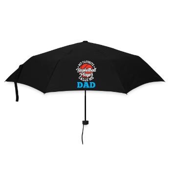 My favorite basketball player calls me dad - Umbrella (small) - black - Front