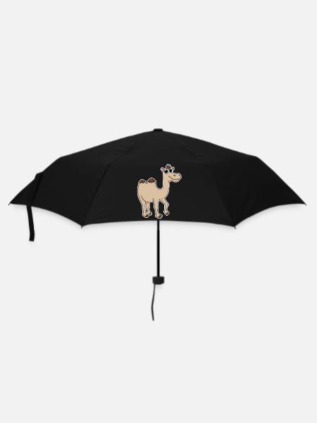 Kamel - Regenschirm (klein) - Schwarz