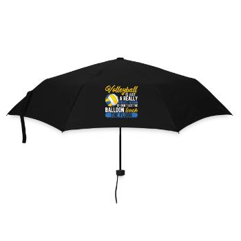 Volleyball ist nur eine wirklich intensive Version - Regenschirm (klein) - Schwarz - Vorne