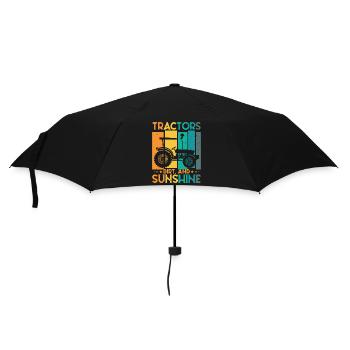 Tractor Toddler Farming Farmer - Umbrella (small) - black - Front