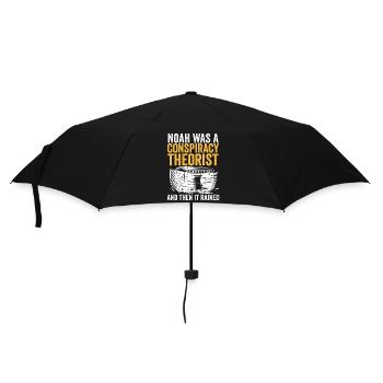 Noé était un théoricien du complot et il pleuvait - Parapluie standard - noir - Devant