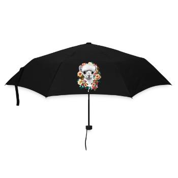 Alpaka - Regenschirm (klein) - Schwarz - Vorne
