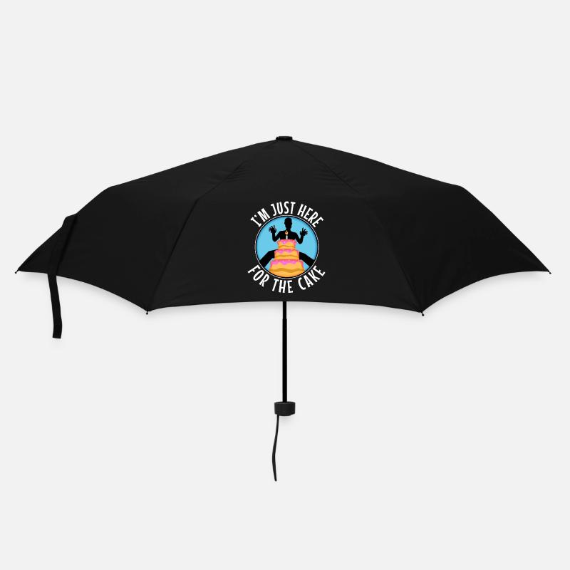 Im just here for the cake wedding - Umbrella (small) - black