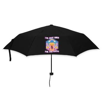 Im just here for the candy - Umbrella (small) - black - Front