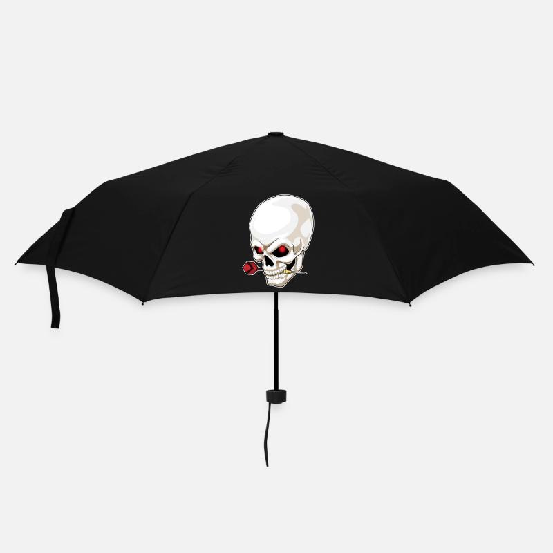 Totenkopf Dart Dartpfeil - Regenschirm (klein) - Schwarz