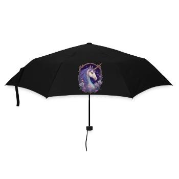 Licorne gothique Poney Magique Cheval Enchanteur - Parapluie standard - noir - Devant