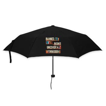Banned Books Uncover The Forbidden - Umbrella (small) - black - Front