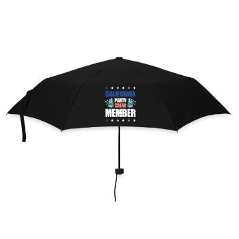 Équipe de fête en Californie - Parapluie standard - noir - Devant