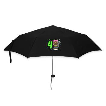 With Koala - Children's Birthday 4 Years - Umbrella (small) - black - Front