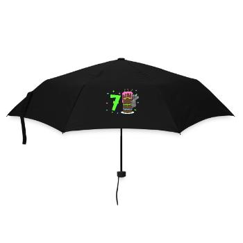 Avec Koala - Anniversaire des enfants 7 ans - Parapluie standard - noir - Devant