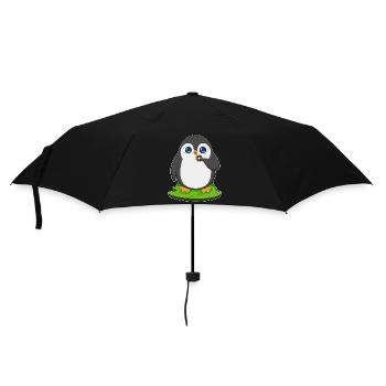 Donut pingouin - Parapluie standard - noir - Devant