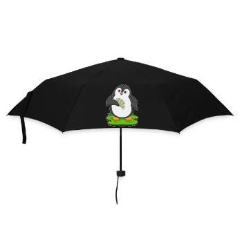 Pingouin Éventail à main - Parapluie standard - noir - Devant
