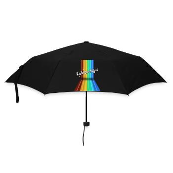#alleswirdgut Alles wird gut Spruch Statement - Regenschirm (klein) - Schwarz - Vorne