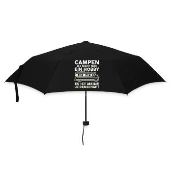 Wohnmobil Wohnwagen Camper Camping - Regenschirm (klein) - Schwarz - Vorne