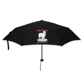 Pyrenäenberghund Grandma Hundebesitzer Geschenk - Regenschirm (klein) - Schwarz - Vorne