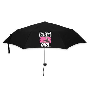 Ballet Girl Ballerina Ballet Ballet Danseuse - Parapluie standard - noir - Devant