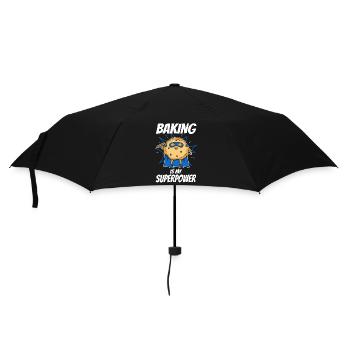 Baking is my Superpower, Biscuit - Umbrella (small) - black - Front