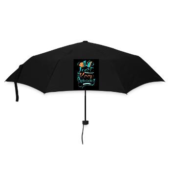 WHALES JUST KEEP SWIMMING - Umbrella (small) - black - Front