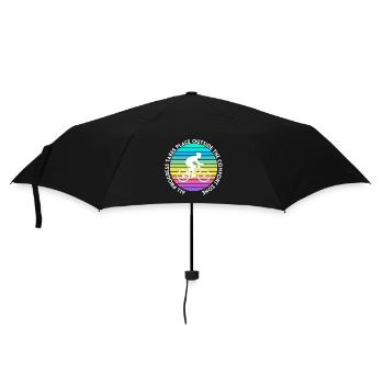MTB Road Bike Cyclist Leave your comfort zone - Umbrella (small) - black - Front
