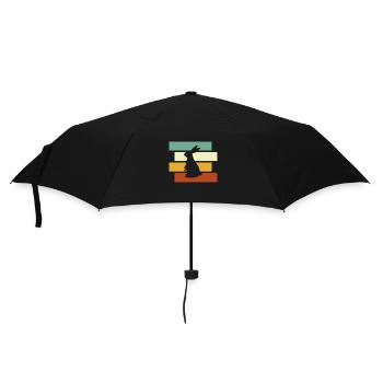 Rabbit Retro - Umbrella (small) - black - Front