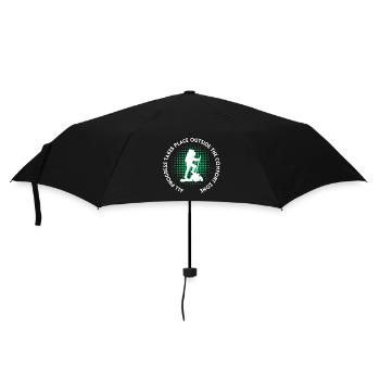 Wandern fortschritt außerhalb der Komfortzone - Regenschirm (klein) - Schwarz - Vorne
