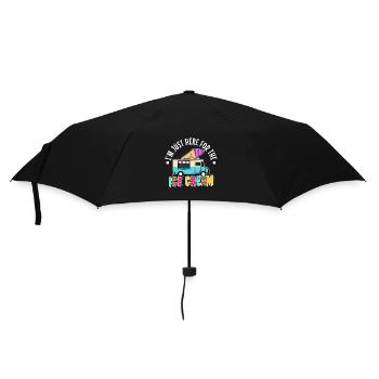 Im just here for the ice cream - Umbrella (small) - black - Front