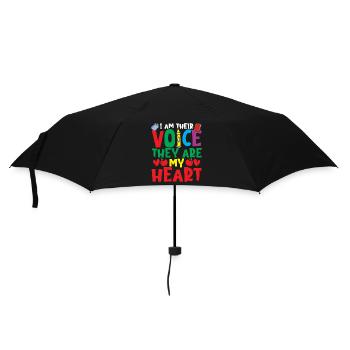 SPED Teacher I Am Their Voice Special Education - Umbrella (small) - black - Front